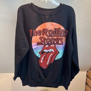 Rolling Stones Black Graphic Sweatshirt